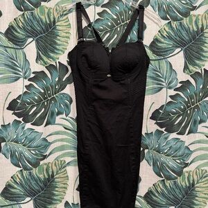 Vintage Black Tight Dress with removable straps